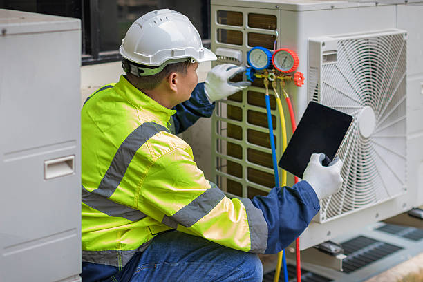 Professional Hvac technician working in Westville, FL